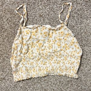 American Eagle Outfitters Floral Cream Camisole